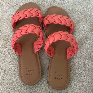 NWOT a new day braided sandals